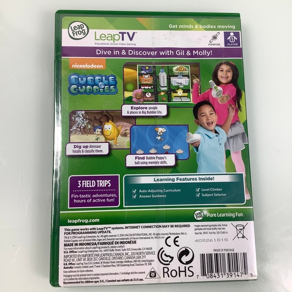 Leap frog Leap TV Nickelodeon Bubble Guppies NEW SEALED - Picture 2 of 8